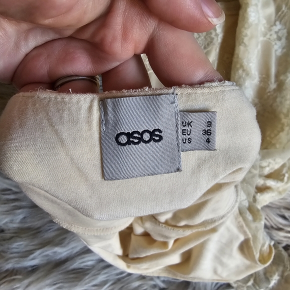 Elegant Lace ASOS Dresses In Cream - Picture 6 of 6